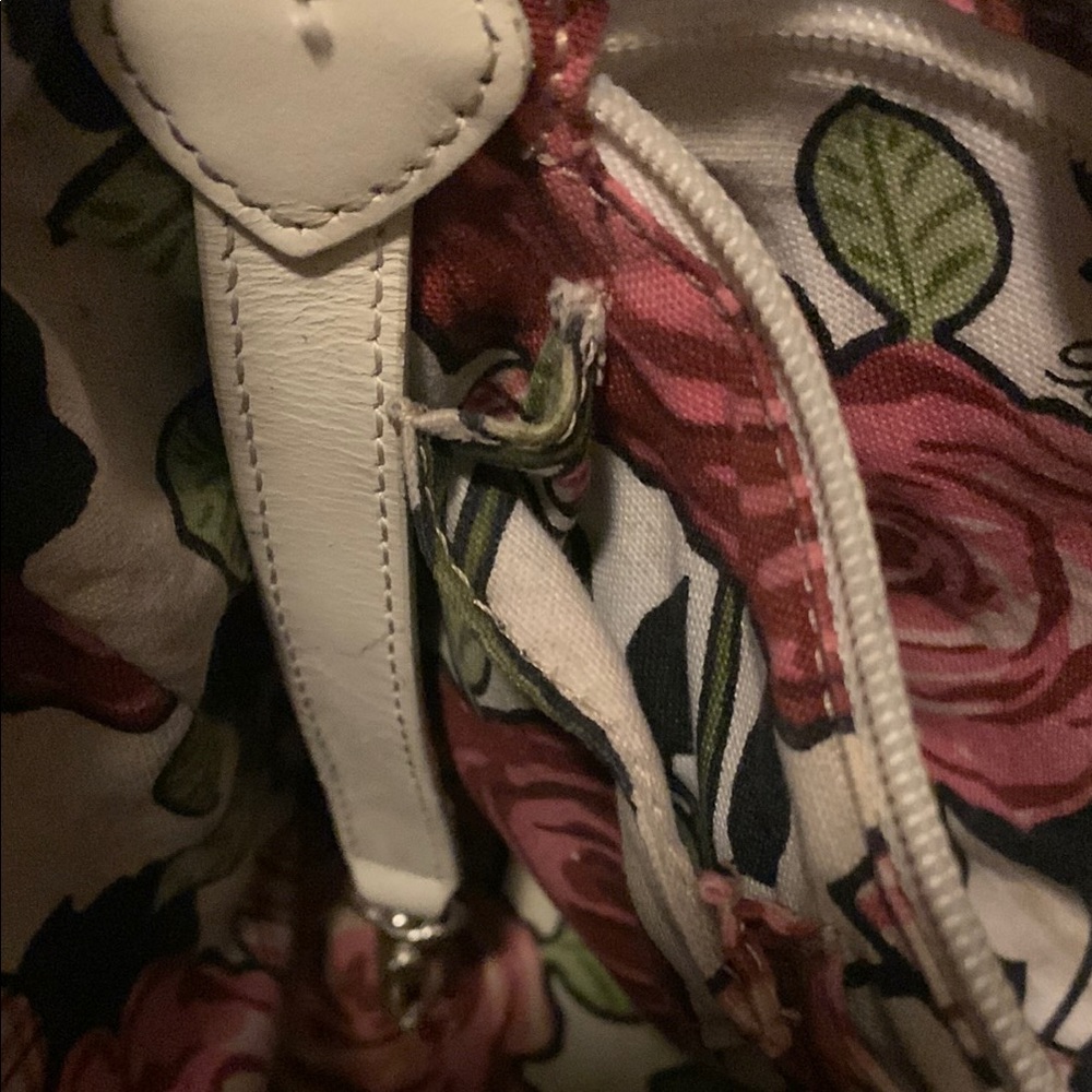 Brighton Candace Straw & leather Shoulder bag double heart charm double straps - Picture 3 of 15